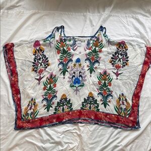 Floral Embroidered Women's Top